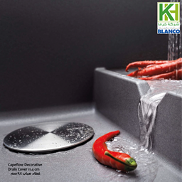 Show details for BLANCO Capeflow decorative drain cover Picture of BLANCO Capeflow decorative drain cover